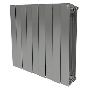 Радиатор биметаллический Royal Thermo PianoForte 500 Silver Satin (Серый) - 9 секций
