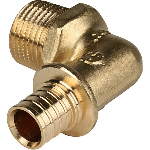 Переход на наружную резьбу угловой Rommer - 16 x 1/2' (для труб из сшитого полиэтилена)