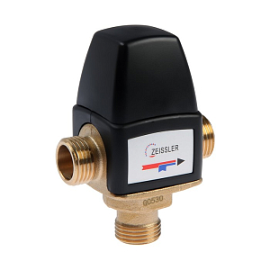 Термостатический смесительный клапан Zeissler - 1/2" НР (35°- 60°C, KVs 1,6 м³) Термостатический смесительный клапан Zeissler - 1/2' НР (35°- 60°C, KVs 1,6 м³)