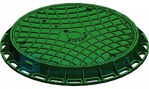 Люк канализационный пластиковий зеленый Gidrolica 80х750 мм