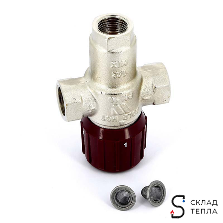 Клапан термостатический смесительный WATTS AQUAMIX 61C - 3/4" (ВР, регулировка 32-50°C). Вид 4.