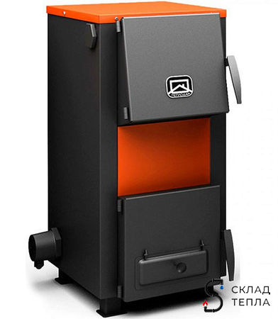 Котел твердотопливный Теплодар Куппер - 15 кВт (со встроенным ТЭНом 6 кВт). Вид 1.