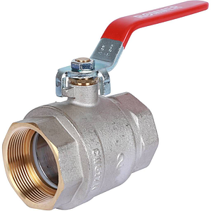 Кран шаровой полнопроходной Rommer - 2' (вн./вн.,PN40, ручка рычаг красная)