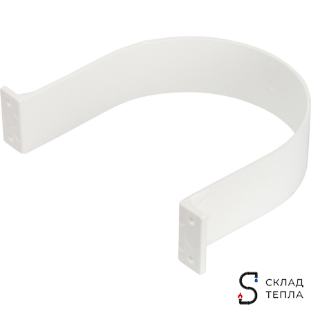 Отвод 90° для коаксиального дымохода STOUT D60/100 мм (с уплотнением и хомутом). Вид 4.