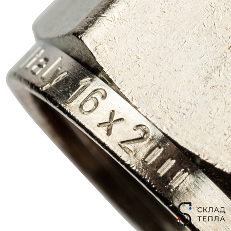 Соединение резьбозажимное STOUT - 16 (2.0) х 3/4" ЕК (для металлопластиковых труб) (1шт). Вид 7.