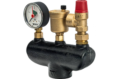 Группа безопасности котла WATTS KSG 30 G - 1' (консоль чугунная, до 50 кВт, 3 бар)