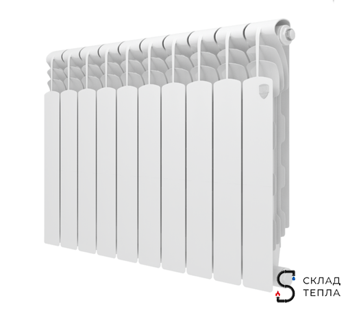 Радиатор биметаллический Royal Thermo Revolution Bimetall 500 - 10 секций. Вид 1.