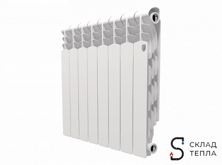 Радиатор алюминиевый Royal Thermo Revolution 500 - 8 секций. Вид 1.