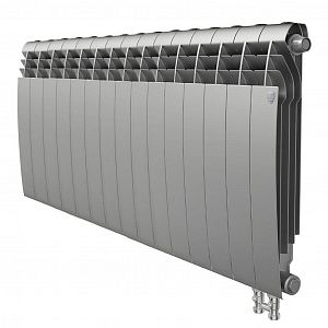 Радиатор биметаллический Royal Thermo BiLiner 500 V Silver Satin (Н) (Серый) - 15 секций Радиатор биметаллический Royal Thermo BiLiner 500 V Silver Satin (Н) (Серый) - 15 секций