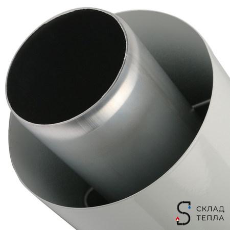 Комплект прохода через стену для коаксиального дымохода STOUT D60/100 мм (для котлов Baxi/Viessmann). Вид 5.