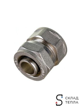 Переход на внутреннюю резьбу TIM - 16 x 1/2" (винтовой, для металлопластиковых труб). Вид 1.