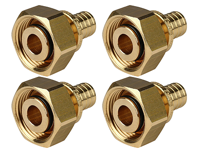 Переход на евроконус TIM - 20 (2.0) x 3/4' (для трубы из сшитого полиэтилена, комплект - 4шт)