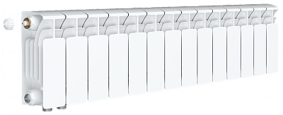 Радиатор биметаллический Rifar Base Ventil 200 - 14 секций (подключение нижнее слева) Радиатор биметаллический Rifar Base Ventil 200 - 14 секций (подключение нижнее слева)