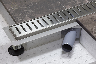 Трап-лоток из нержавеющей стали с вращающимся сифоном TIM 70х700