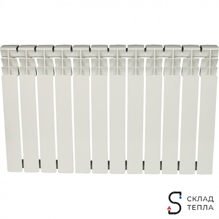 Радиатор алюминиевый ROMMER Plus 500 - 12 секций. Вид 2.