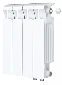 Радиатор биметаллический Rifar Monolit Ventil 350 - 4 секции (подключение нижнее справа)