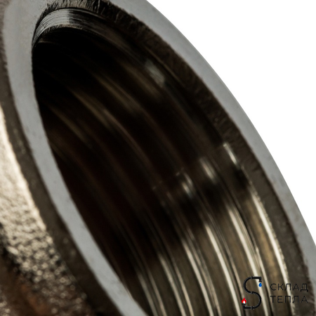 Муфта латунная резьбовая STOUT - 2" (никелированная). Вид 4.