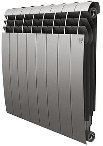 Радиатор биметаллический Royal Thermo BiLiner 350 Silver Satin (Серый)  - 8 секций