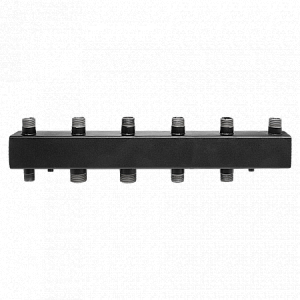 Коллектор котельной разводки Rommer - 1' на 4(5) контура 1'1/4 (до 80 кВт, черная сталь)