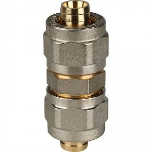 Муфта STOUT - 16 (винтовая, для металлопластиковых труб) Муфта STOUT - 16 (винтовая, для металлопластиковых труб)