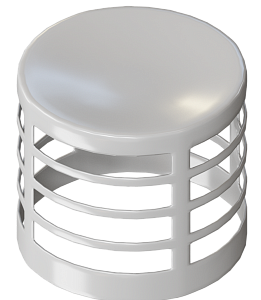 Наконечник белый Rommer D80 (алюминий)