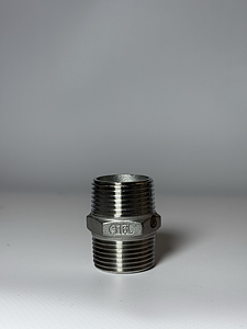 Ниппель резьбовой равнопроходный Benarmo - 1/2' (нерж. сталь) (4шт)