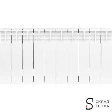 Радиатор биметаллический STOUT Space 350 - 10 секций. Вид 8.