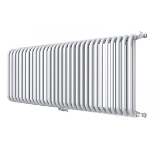 Радиатор 2 трубчатый Rommer 500 - 30 секций (боковое подключение, цвет белый RAL9016)