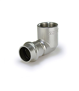 Переход на внутреннюю резьбу угловой Zeissler 22 х 1/2' из нержавеющей стали