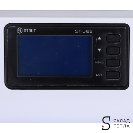 STOUT Беспроводной контроллер термостатических клапанов L-8e. Вид 4.