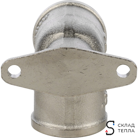 Водорозетка латунная резьбовая STOUT - 1/2" (никелированная). Вид 4.