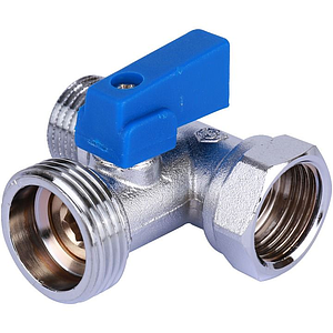 Кран шаровой трехпроходной STOUT - 1/2' x 3/4' х 1/2' (НР/НР/ВР, ручка-флажок)