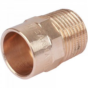 Переход на наружную резьбу Sanha 18х1/2'  для медных труб под пайку 4243g