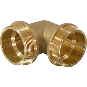 Отвод 90° латунный резьбовой равнопроходный TIM (НР/НР) - 1' (1шт)
