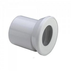 Переход эксцентрический для унитаза СИНИКОН - 110 (длина 150 мм, цвет белый)