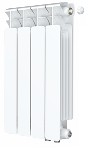 Радиатор биметаллический Rifar Base Ventil 500 - 4 секции (подключение нижнее справа)