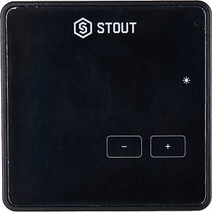 STOUT Проводной комнатный регулятор R-10z, черный STOUT Проводной комнатный регулятор R-10z, черный
