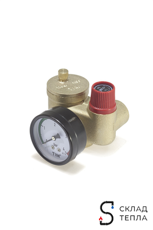 Группа безопасности котла TIM КОМПАКТ - 1" (до 50кВт, 1.5 бар). Вид 3.