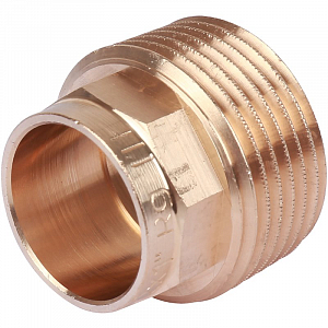 Переход на наружную резьбу Sanha 22х1'  для медных труб под пайку 4243g