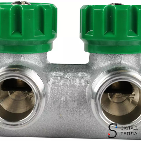 Коллектор FAR MULTIFAR 3824 - 1"(НР/ВР) на 4 контура 1/2"(EK). Вид 7.