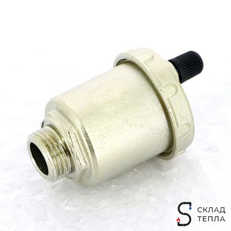 Воздухоотводчик автоматический ITAP 362 - 1/2" (НР, воздухоотвод сверху, цвет никелированный). Вид 5.