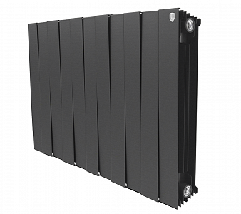 Радиатор биметаллический Royal Thermo PianoForte 500 Noir Sable (Чёрный) - 11 секций Радиатор биметаллический Royal Thermo PianoForte 500 Noir Sable (Чёрный) - 11 секций
