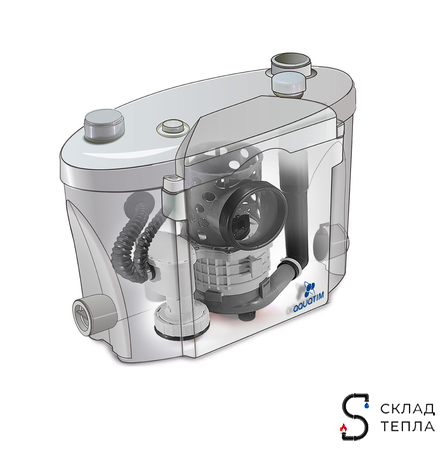 Канализационная насосная установка AM-STP-400 UP. Вид 6.