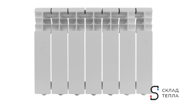 Радиатор алюминиевый ROMMER Profi 350 - 7 секций. Вид 1.