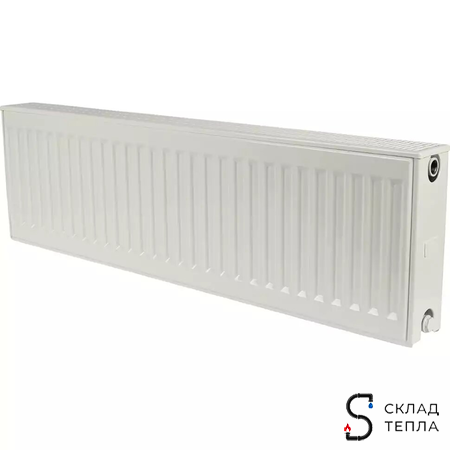 Радиатор стальной KERMI FKO 22 - высота 300 мм, длина 700 мм с боковым подключением. Вид 1.