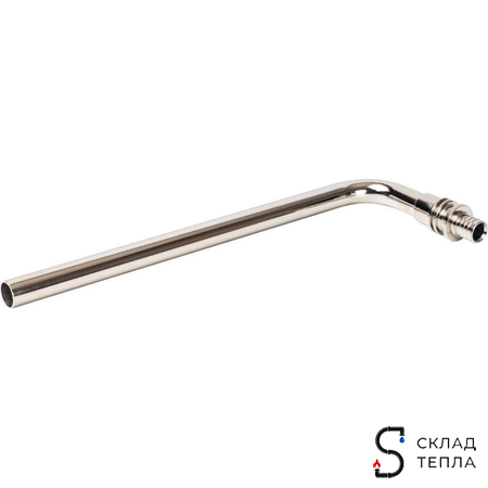 Подключение к радиатору Г-образное STOUT - 16 (для труб из сшитого полиэтилена, длина 250 мм). Вид 3.