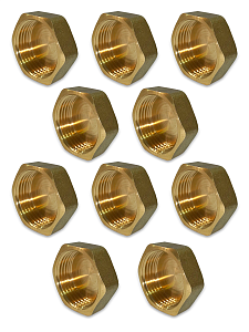 Заглушка латунная с внутренней резьбой TIM - 3/4' (10шт.)