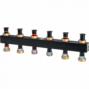 Коллектор котельной разводки Meibe Поколение 8  - 1"1/2  на 5 контуров 1"1/2 (до 85 кВт, черн.сталь) Коллектор котельной разводки Meibe Поколение 8  - 1'1/2  на 5 контуров 1'1/2 (до 85 кВт, черн.сталь)