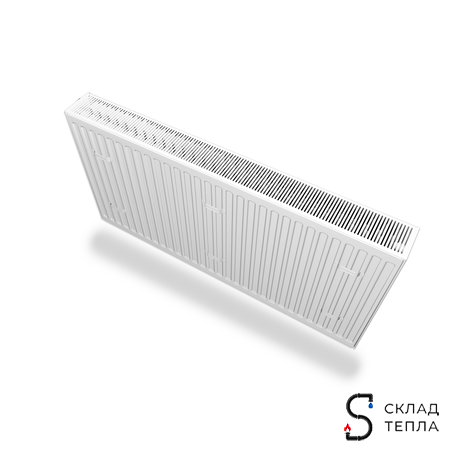 Радиатор панельный ROMMER Ventil тип 22 - 500x600 мм (подключение нижнее). Вид 3.