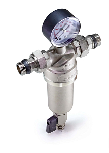 Фильтр промывной с манометром Zeissler - 1/2" Фильтр промывной с манометром Zeissler - 1/2'